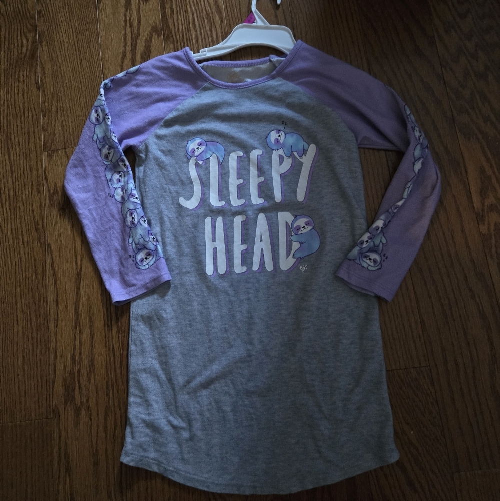 Purple and Gray Sleepy Head Nightgown